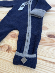 Overall din lână fiartă cu mănuși și botoșei, Stapf - Midnight Blue