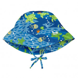 Pălărie ajustabila Green Sprouts by iPlay SPF 50+ - Royal Blue Turtle Journey