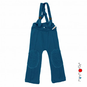 Pantaloni cu bretele ManyMonths lână merinos - Hazel Mykonos Waters