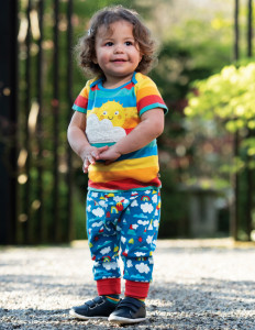 Pantaloni din bumbac organic - Climb A Rainbow, Frugi