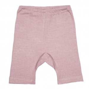 Pantaloni scurti lână merinos, mătase, bumbac - Pink, Cosilana