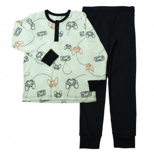 Pijama din bumbac organic Joha - Gaming