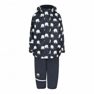 Set/Costum de ploaie Celavi - Elephant/Dark Navy