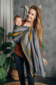 Sling cu inele Lennylamb - Smoky Honey