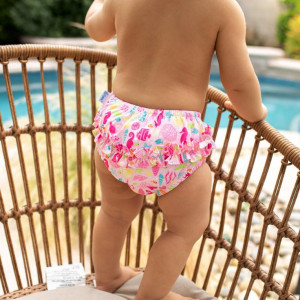 Slip de inot refolosibil Iplay UPF 50+ - Pink Sealife