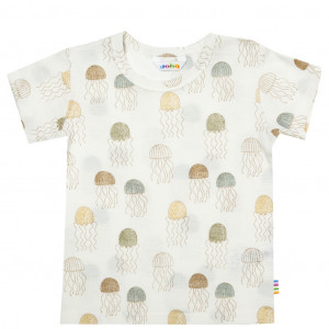 Tricou Joha lână merinos și mătase - Jellyfish