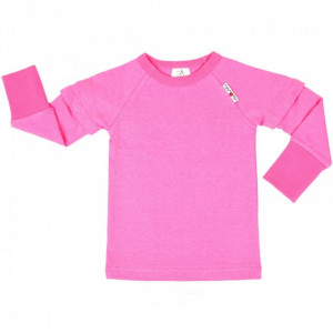 Bluza/Tricou (2 in 1) ManyMonths cânepă si bumbac organic - Pink Peony