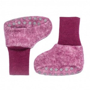 Botosei Cosilana din lână merinos fleece - Wine Red