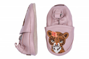 Botosei din piele pentru interior - Leopard Rose, Melton