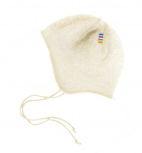 Caciula lână merinos fleece Joha - Basic White