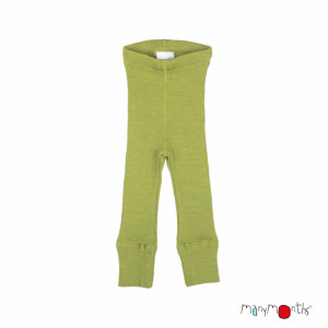 Colanți lână merinos Manymonths - Pea Green