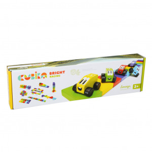 Curse de Masini 30 piese, Jucarie Din Lemn, Cubika