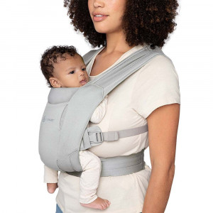 Marsupiu Ergonomic, Ergobaby Embrace Soft Air Mesh Grey