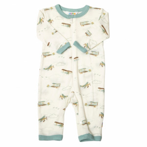 Jumpsuit lână de vară Joha - Blue Adventure