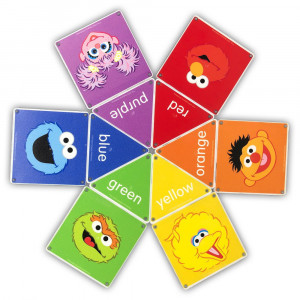 Magna-Tiles, Invata culorile cu Elmo (17 piese)