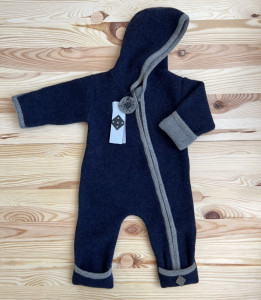 Overall din lână fiartă cu mănuși și botoșei, Stapf - Midnight Blue