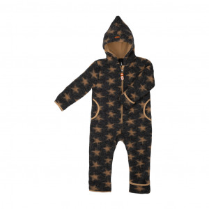 Overall din lână fiartă Pure Pure - Anthracite/Ermine