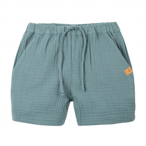 Pantaloni scurți din muselină dublă de bumbac, Pure Pure - Arctic