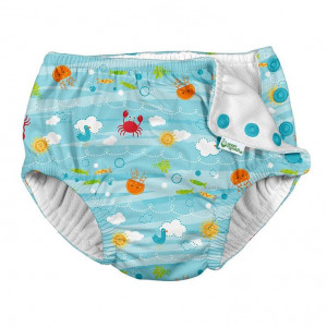 Scutec de inot refolosibil Iplay UPF 50+ - Light Aqua Sea Friends