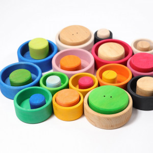 Set de boluri Curcubeu- Grimm's Spiel und Holz Design