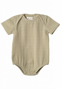 Body din muselină Organic by Feldman - Sage-green