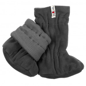 Botosei ajustabili ManyMonths Winter Booties Mam'Tec pt babywearing - Platinum Grey/Black