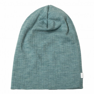 Caciulă dublată lână merinos Joha (adulti) - Basic Aqua Melange