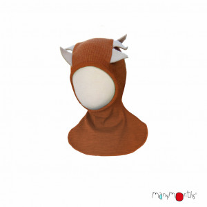 Cagulă ManyMonths Dino lână merinos - Clay