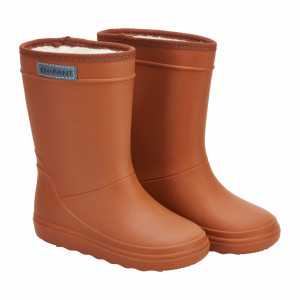 Cizme Thermo captusite cu lână En Fant, Leather Brown, marimea 32