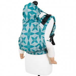 Fidella Fusion 2.0 Full Wrap Conversion, Toddler Size - Blossom Ocean Blue, Marsupiu ergonomic