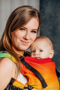 Marsupiu Ergonomic, Lenny Upgrade,  RAINBOW BABY