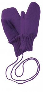 Manusi Disana lână organica boiled wool (lana fiarta) - Plum