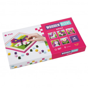 Mozaic Pixel Magic 250 piese, Joc Din Lemn Cubika