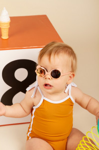 Ochelari de soare Ki ET LA (0-4 ani) - Ourson Peach