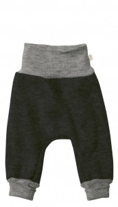 Pantaloni din lână fiartă Disana - Anthracite, marimea 62/68