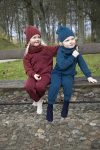 Pantaloni lână merinos Joha - Bordeaux