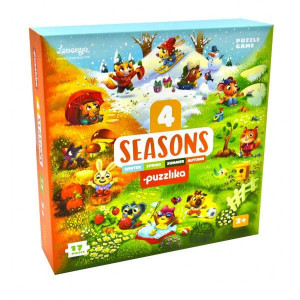 Puzzle 17 piese, 4 Anotimpuri, Cubika