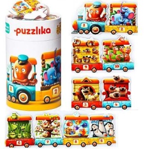 Puzzle 20 piese, Trenuletul Vesel, Cubika
