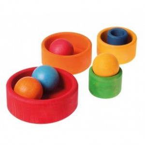 Set de boluri, multicolor SPIEL GUT - Grimm's Spiel und Holz Design.
