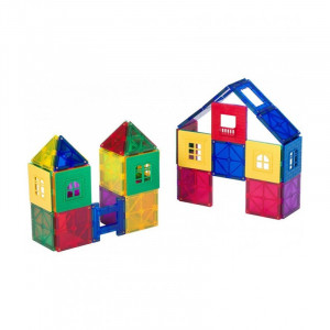 Set Playmags - 50 De Accesorii Pentru Construcții Magnetice + 5 Ferestre