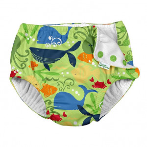 Slip de inot refolosibil Iplay UPF 50+ - Light Aqua Sea Friends