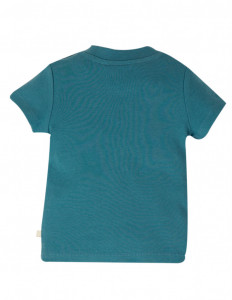 Tricou din bumbac organic - Steely BlueBunny, Frugi