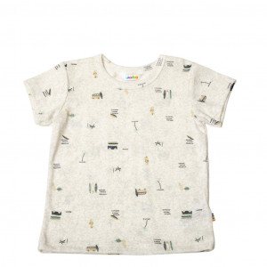 Tricou lână merinos și mătase Joha - Surf