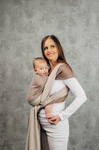 Wrap tesut Lennylamb - CAFFE LATTE - size M (4,6m)