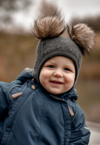 Cagulă lână merinos fleece Mikk-line - Anthracite Melange