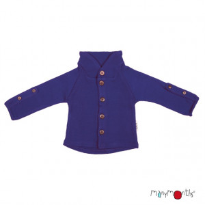 Cardigan ManyMonths Unique lână merinos - Night Sky, marime 5-7,5 ani