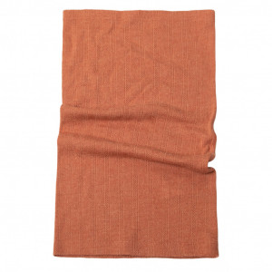 Fular circular lână merinos Joha - Brick Orange