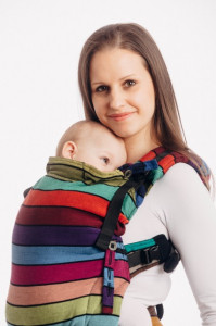 Marsupiu Ergonomic, Portbebe  Lenny Upgrade, Carousel of Colors