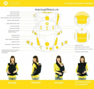 Marsupiu Ergonomic, Beco Soleil, Nimbus