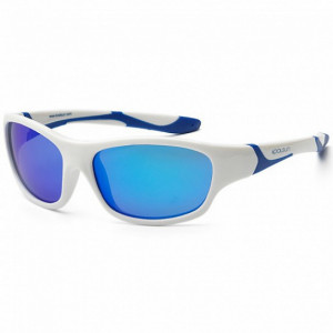 Ochelari de soare KOOLSUN, 6-12 ani - Sport- White Royal Blue